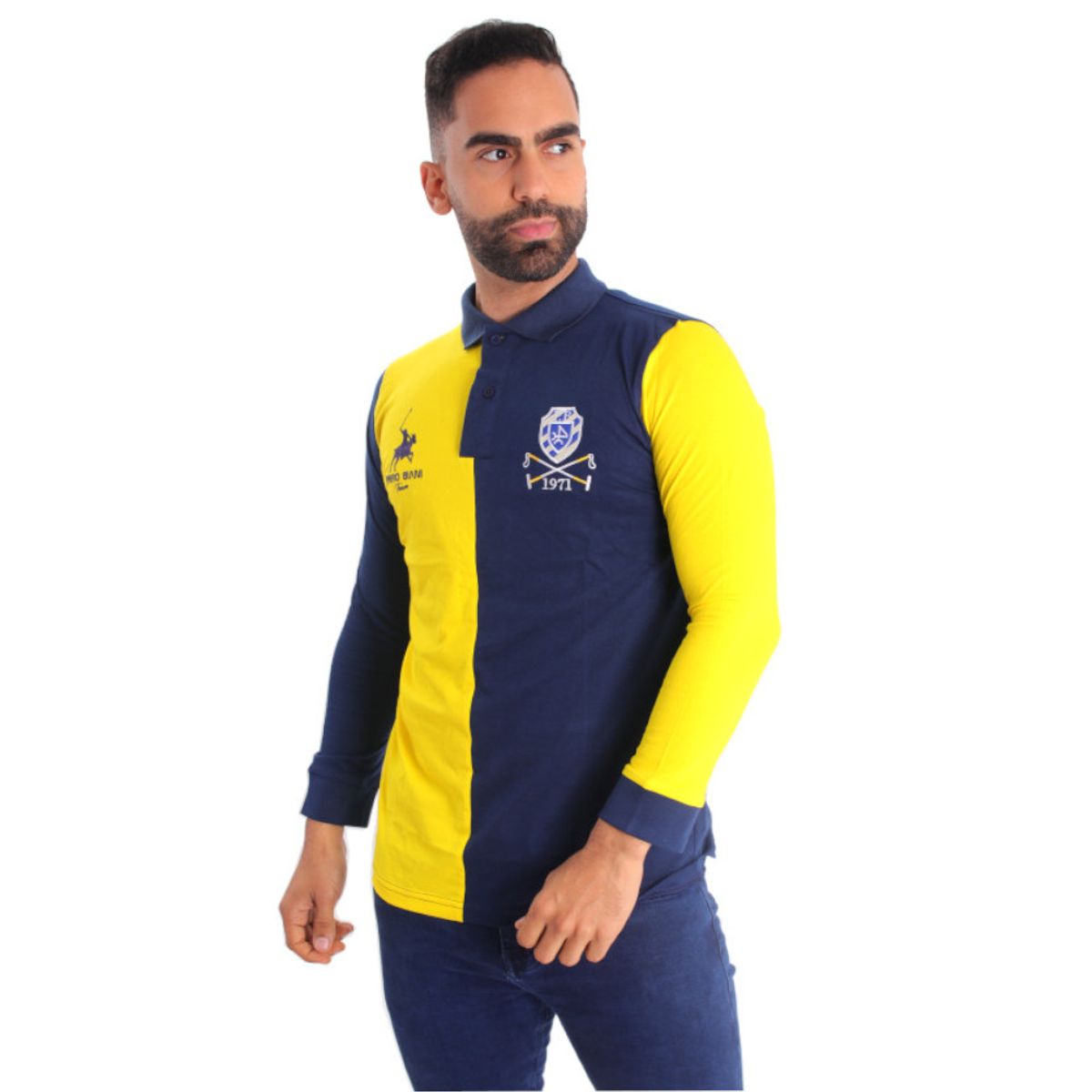 GENERICO - Polo Manga Larga Hombre Piero Biani - Multicolor