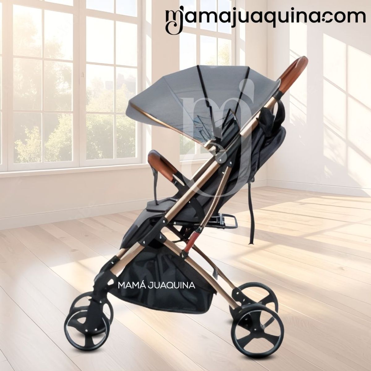 EBABY - Coche De Paseo Maleta «SUNNY GOLD» Gray