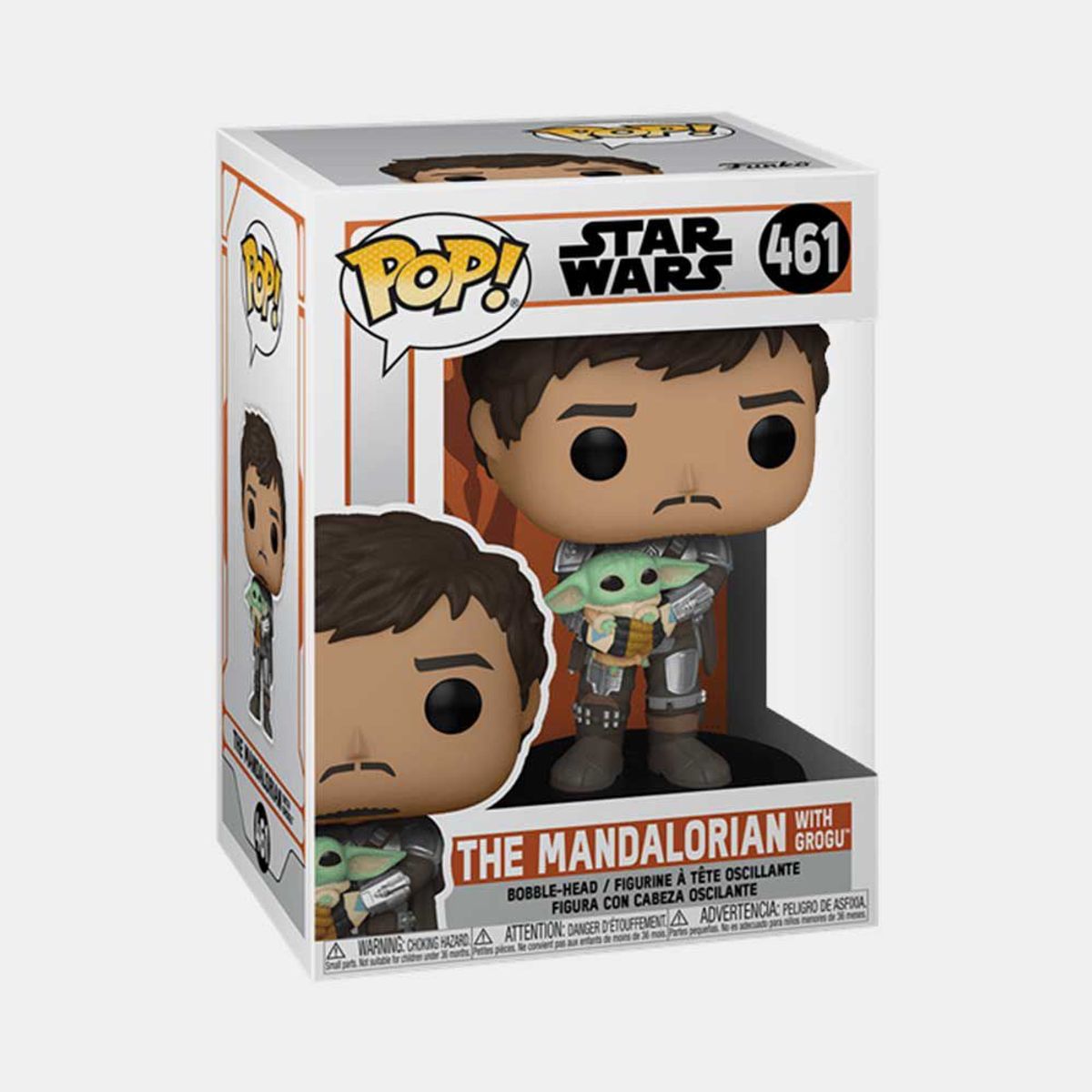 FUNKO - FUNKO POP STAR WARS THE MANDALORIAN WITH GROGU