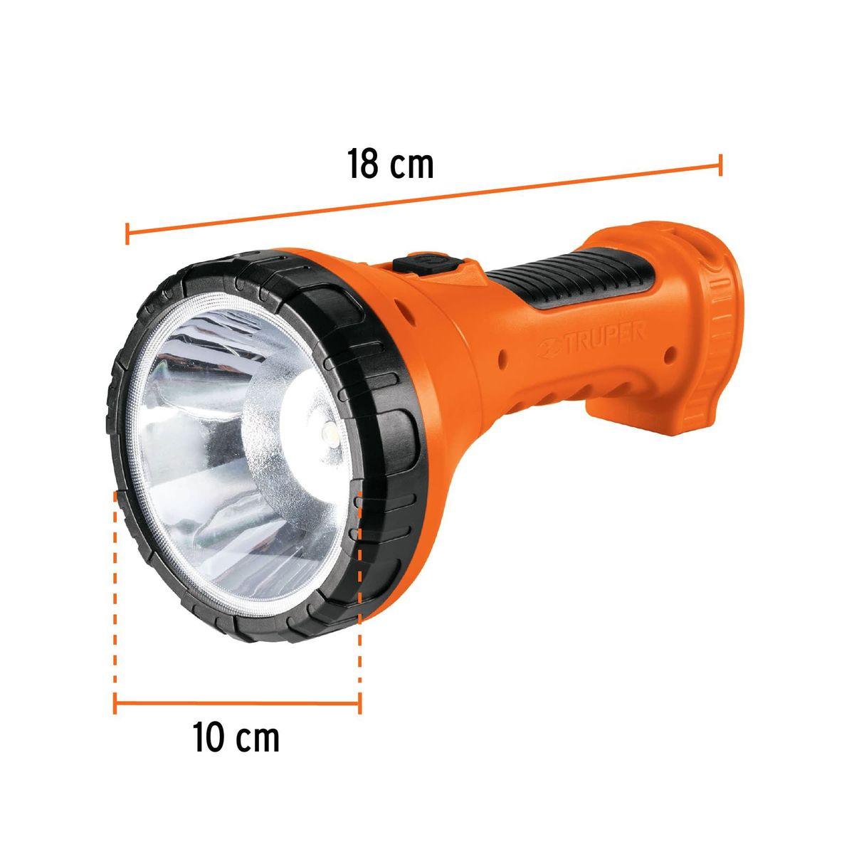 TRUPER - Linterna plástica 1 led 150 lm recargable Truper