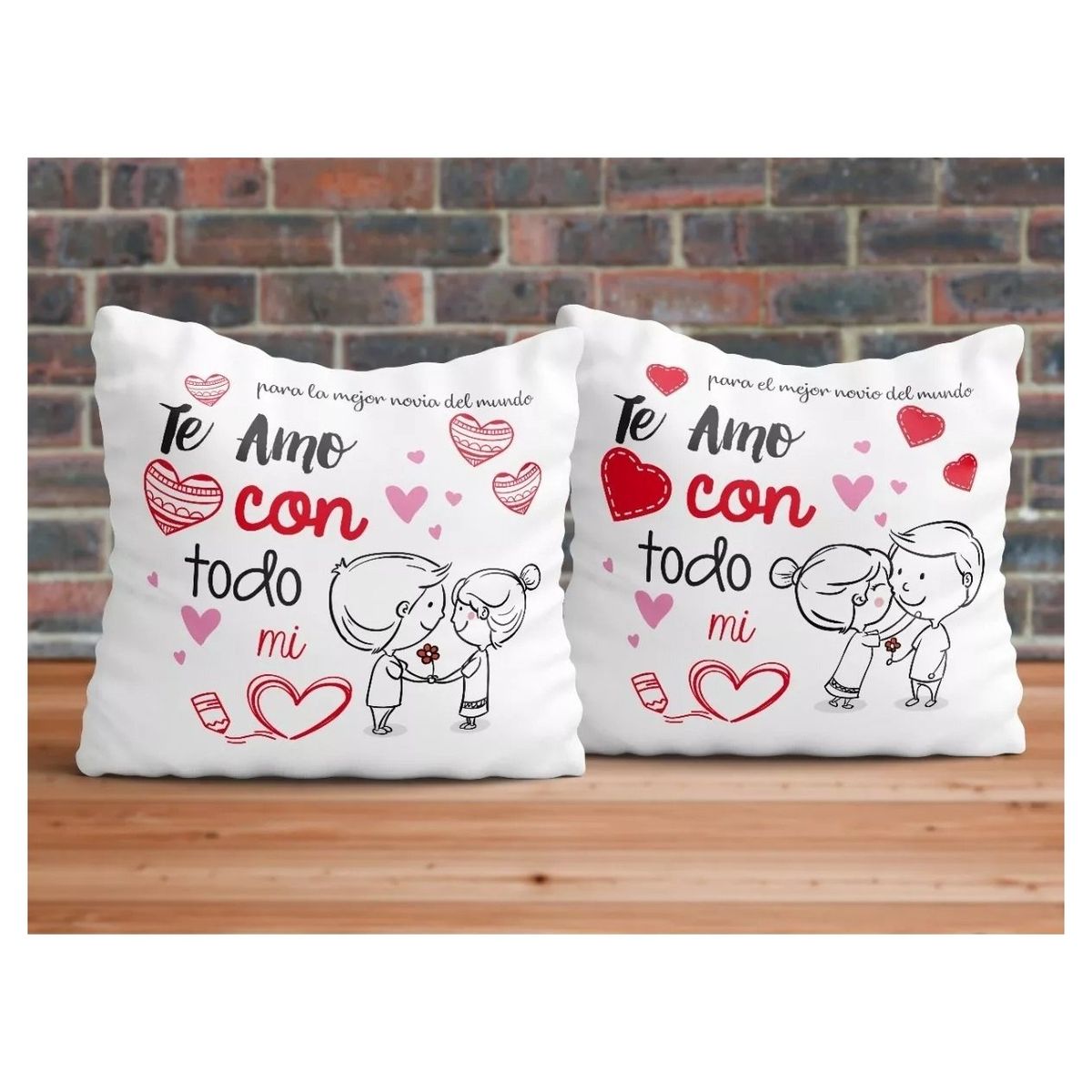 GENERICO - Box - cojines decorativos de terciopelo - pareja