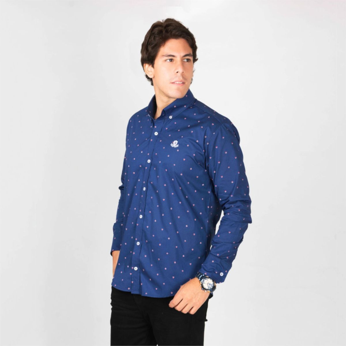 BONAPARTE - Camisa Manga Larga Algodon Pima Hombre