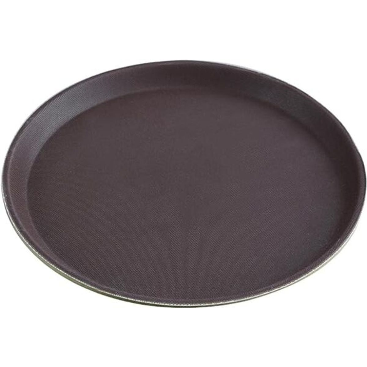 GENERICO - Azafate antideslizante bandeja 57x69 cm ovalada negro