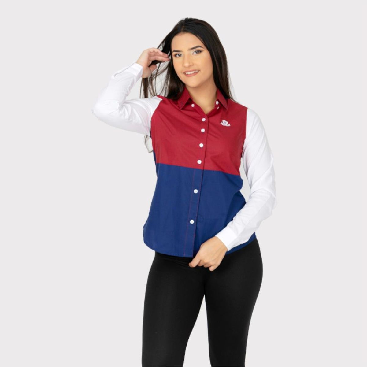 GENERICO - Blusa Manga Larga Piero Biani de Algodón para Mujer