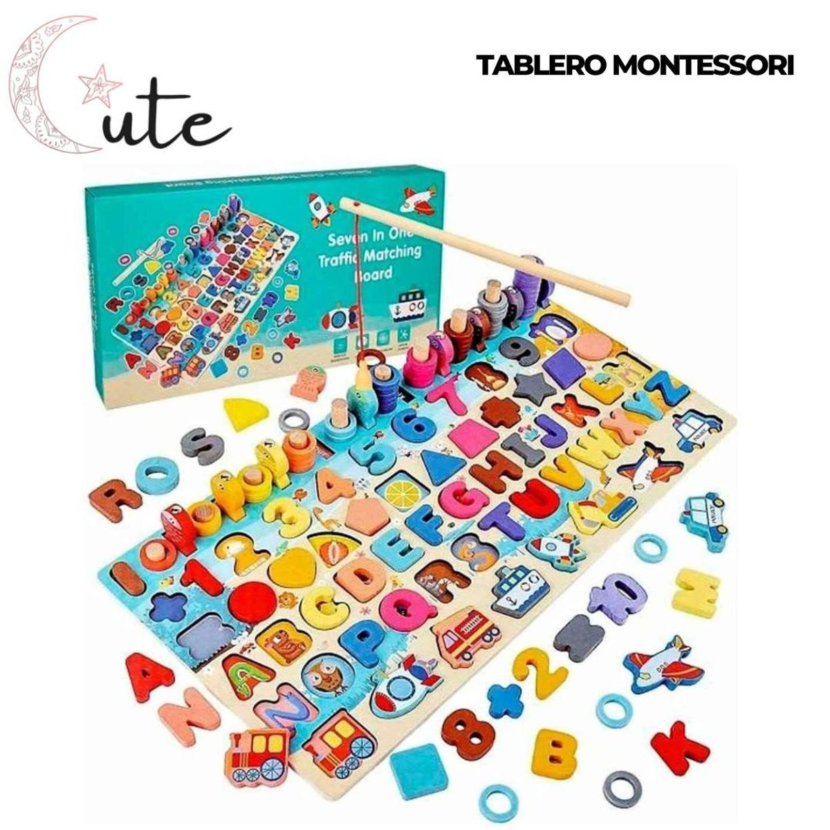 GENERICO - TABLERO MONTESSORI 7 EN 1