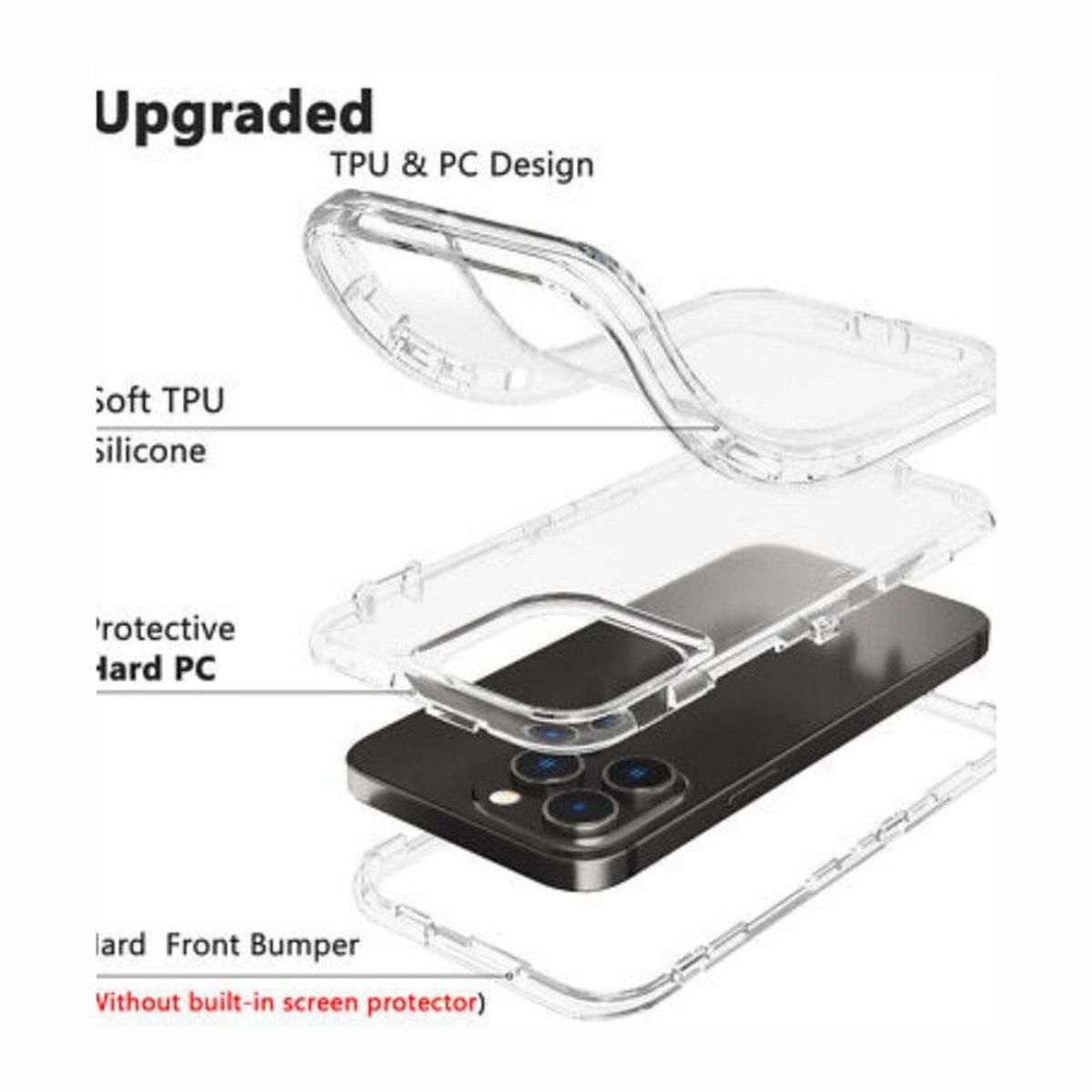 CASETIFY - Case 360 Son 3 En 1 Transparente Para Iphone 13 Pro