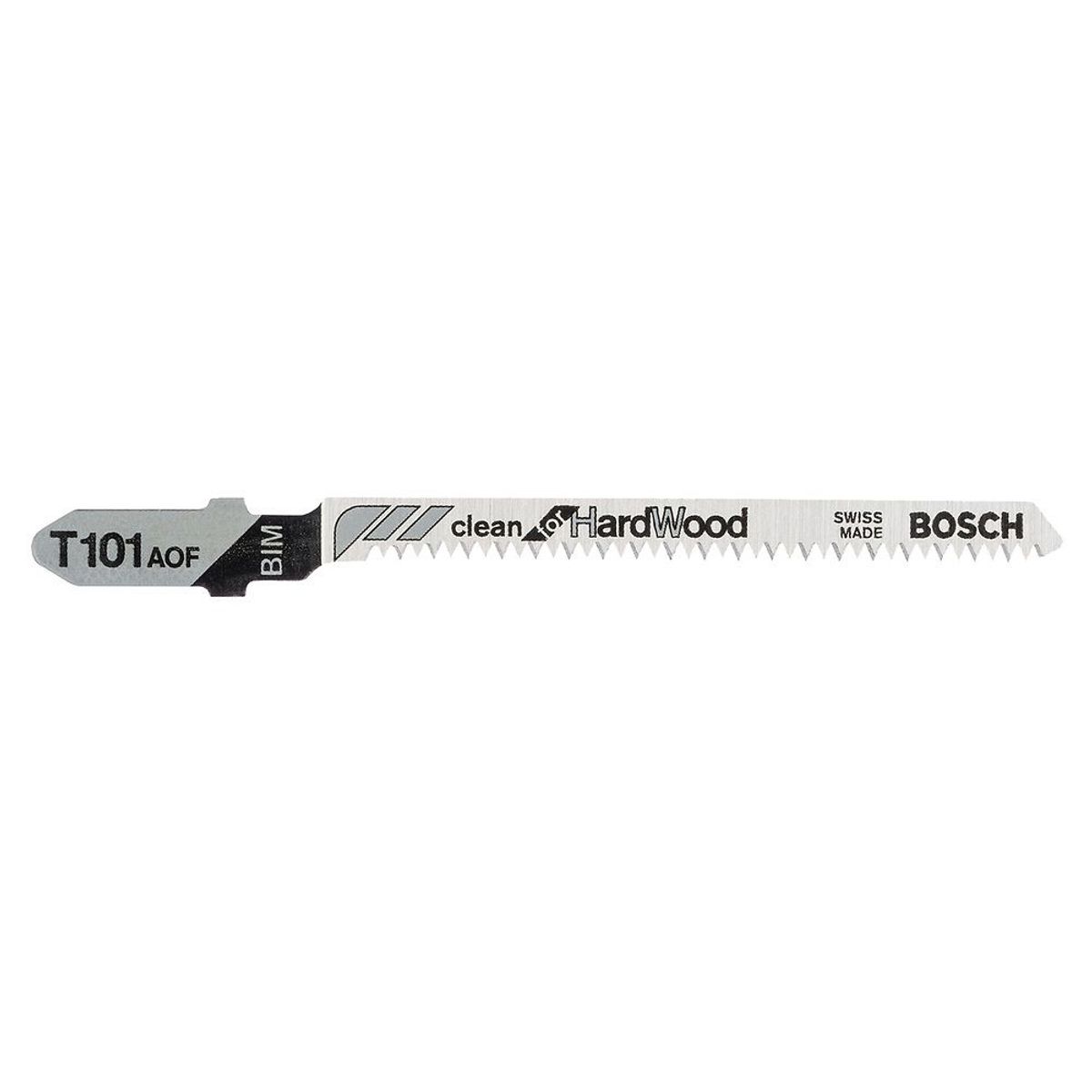 BOSCH - Hoja Caladora T101AOF X5unid HSS Curvo/Fino Especial Madera dura