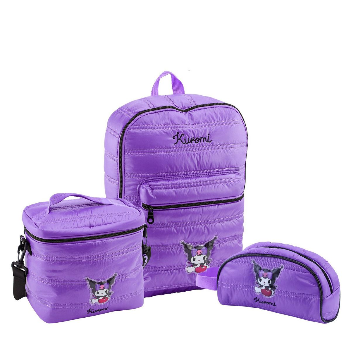 SCOOL - Set Kuromi Mochila-Lonchera-Cartuchera marca Scool