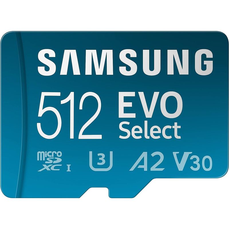 SAMSUNG - Samsung Micro SD 512 gb Evo Select Plus + 4k 130 Mb/s U3 A2