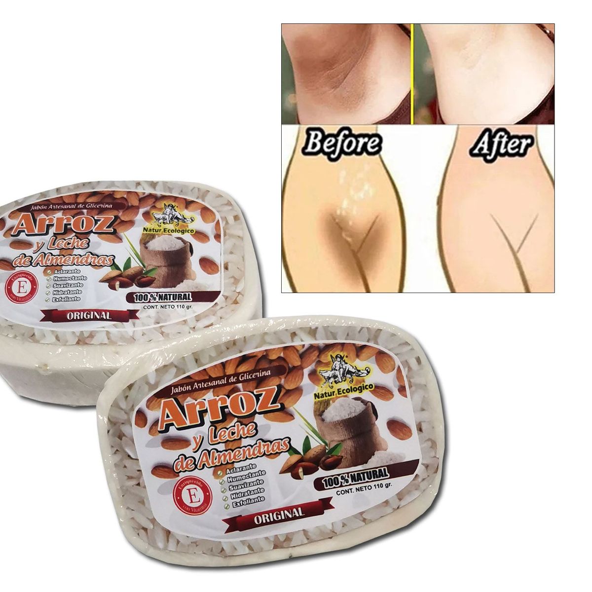 GENERICO - Jabón Blanqueador Y Aclarador De Zonas Intimas