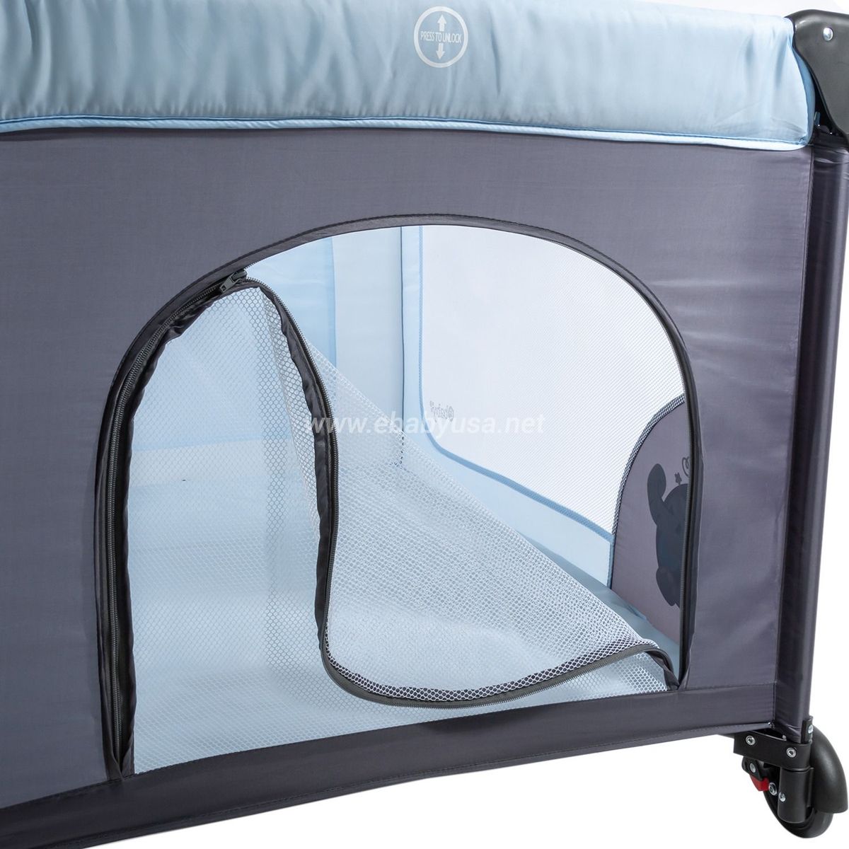 EBABY - Cuna Corral Ebaby con Cambiador Happy Dream Rosado