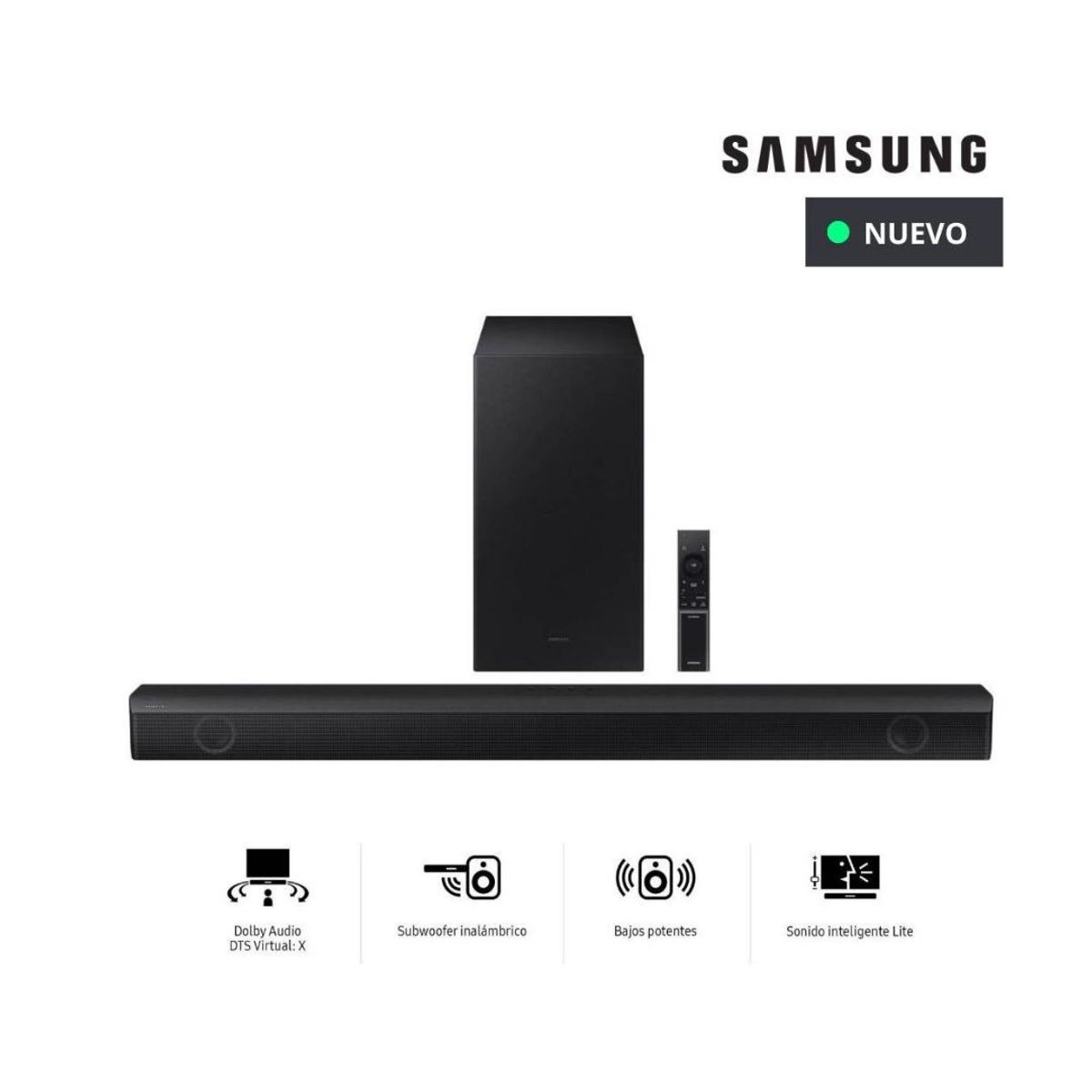 SAMSUNG - Soundbar Samsung Bluetooth 410W 2.1 HW-B550/PE