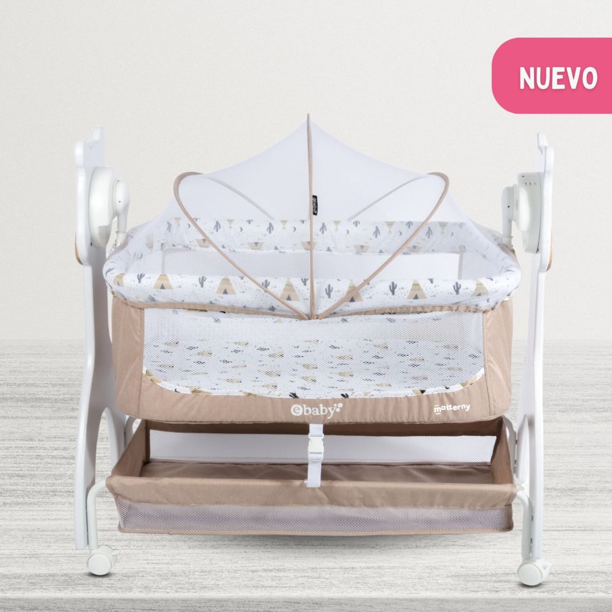 EBABY - Cuna Colecho para Bebe «AURA» Beige