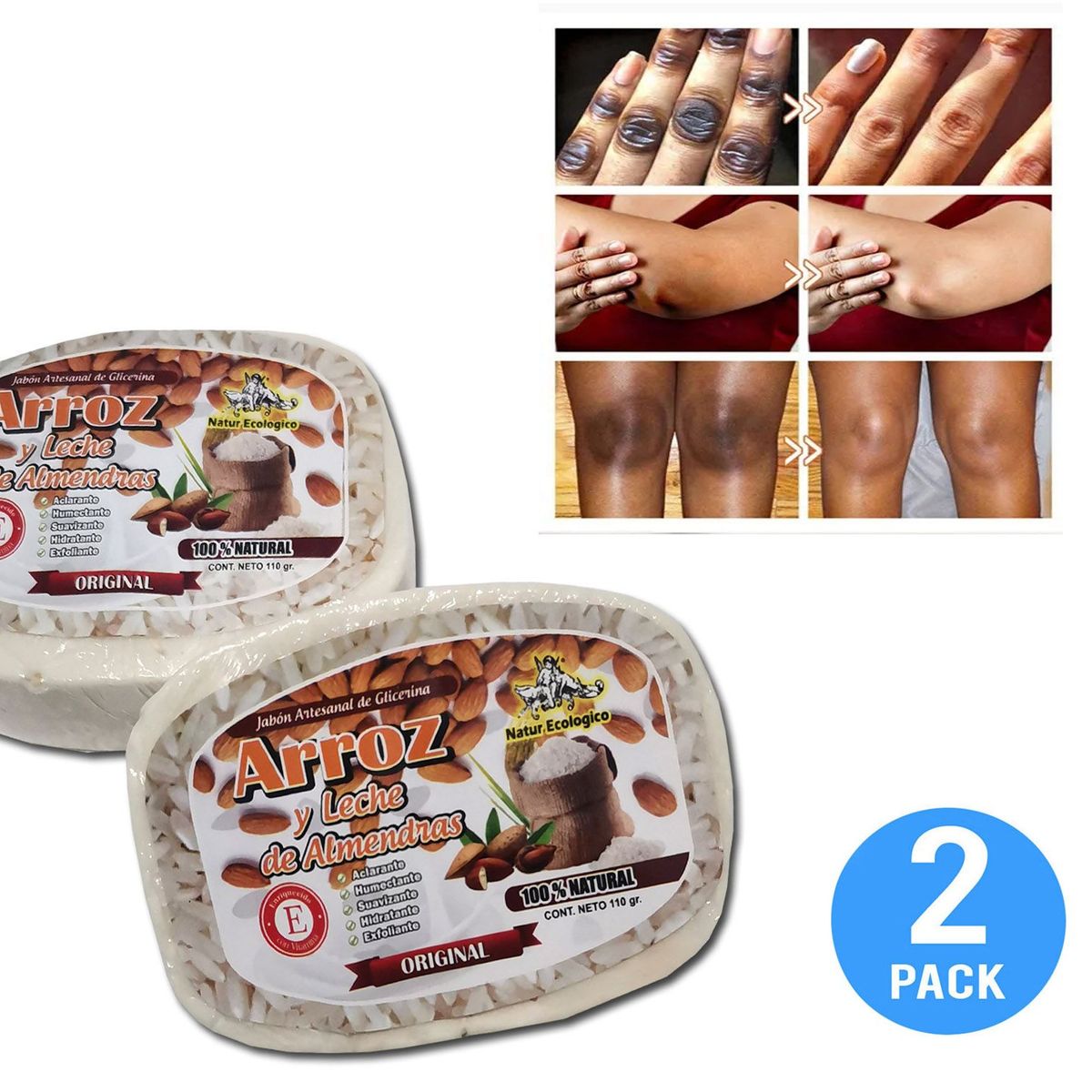 GENERICO - Jabón Blanqueador Y Aclarador De Zonas Intimas 2und