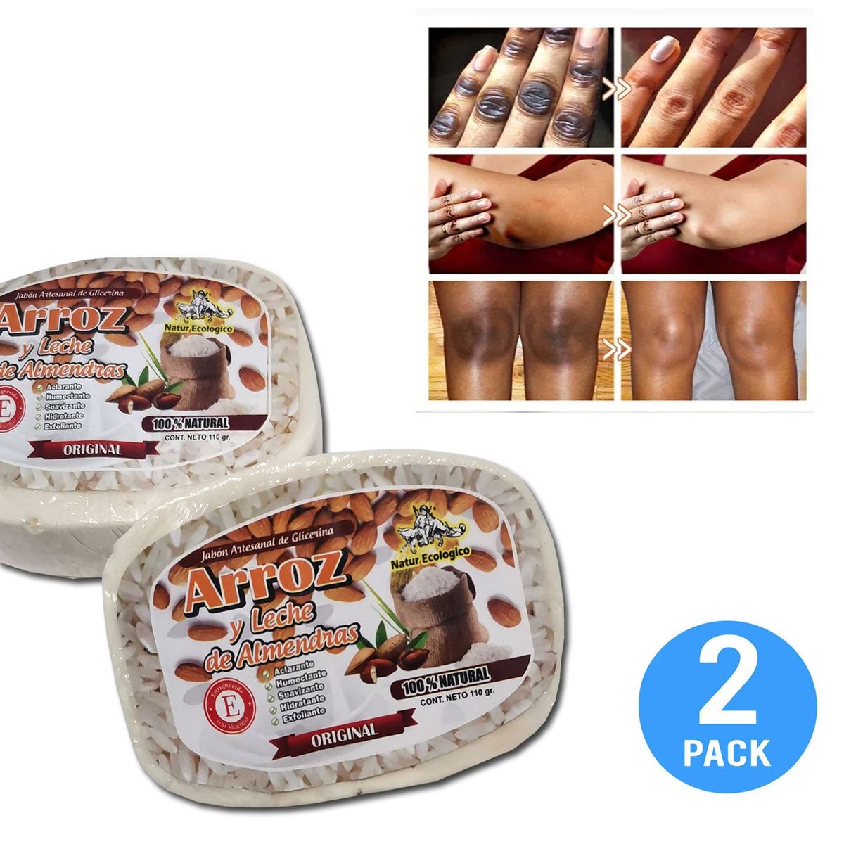 GENERICO - Jabón Blanqueador Y Aclarador De Zonas Intimas 2und