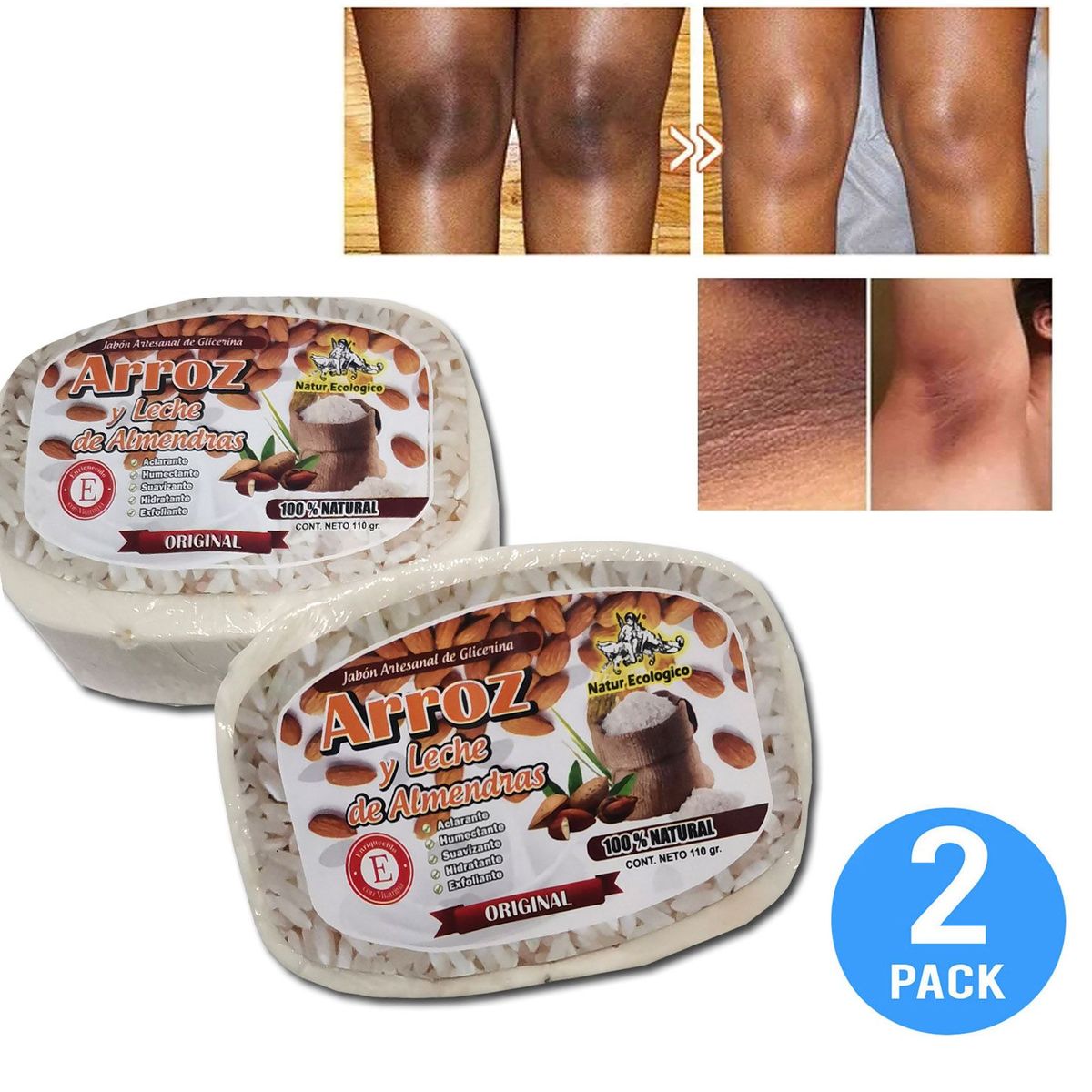 GENERICO - Jabón Blanqueador Y Aclarador De Zonas Intimas 2und