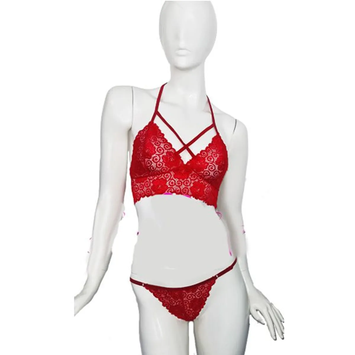 GENERICO - Conjunto Camy - Bralette  Tanga hilo regulable