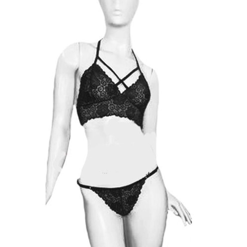 GENERICO - Conjunto Camy - Bralette  Tanga hilo regulable