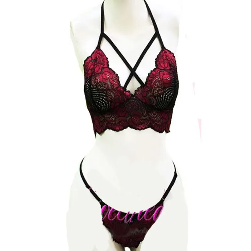 GENERICO - Conjunto Camy - Bralette  Tanga hilo regulable