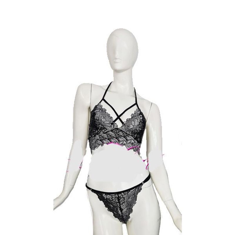 GENERICO - Conjunto Camy - Bralette  Tanga hilo regulable