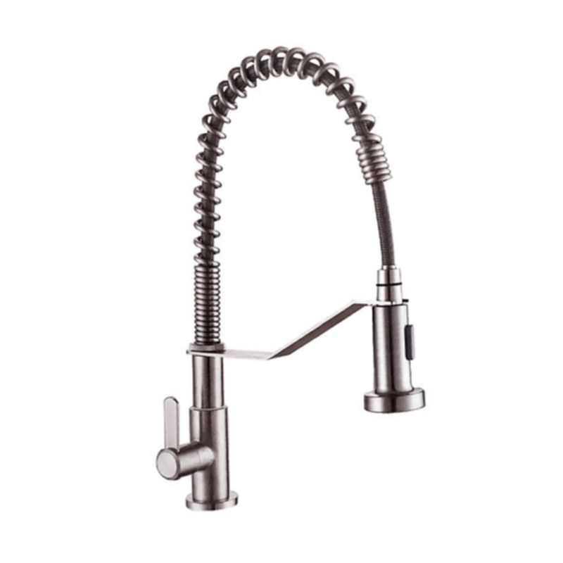 GENERICO - Llave ganso plateado con resorte Lion Castle 304-1075