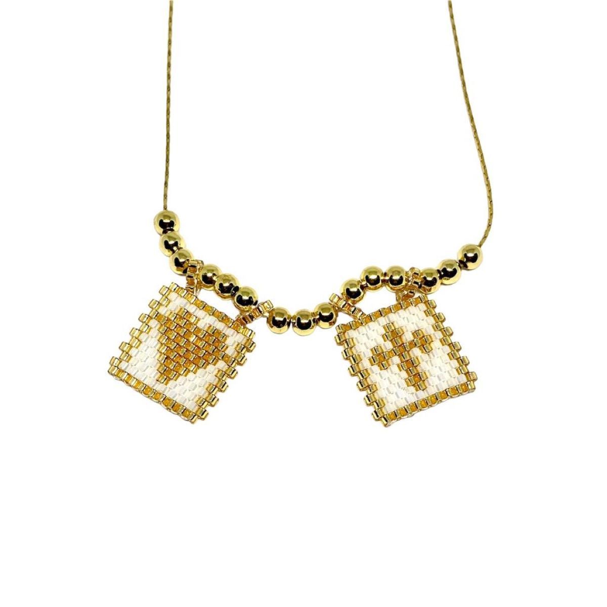 SANTORAL - Collar Escapulario - Dorado