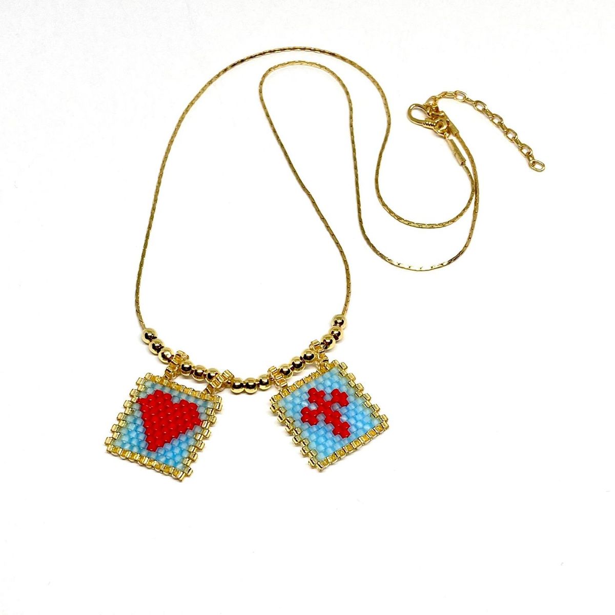 SANTORAL - Collar Escapulario - Dorado