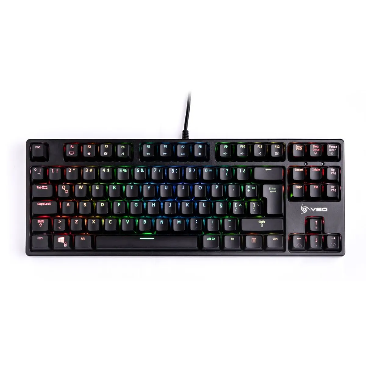 VSG - Teclado Gamer Vsg Alnitak TKL Negro Switch Kailh Azul Rgb Español