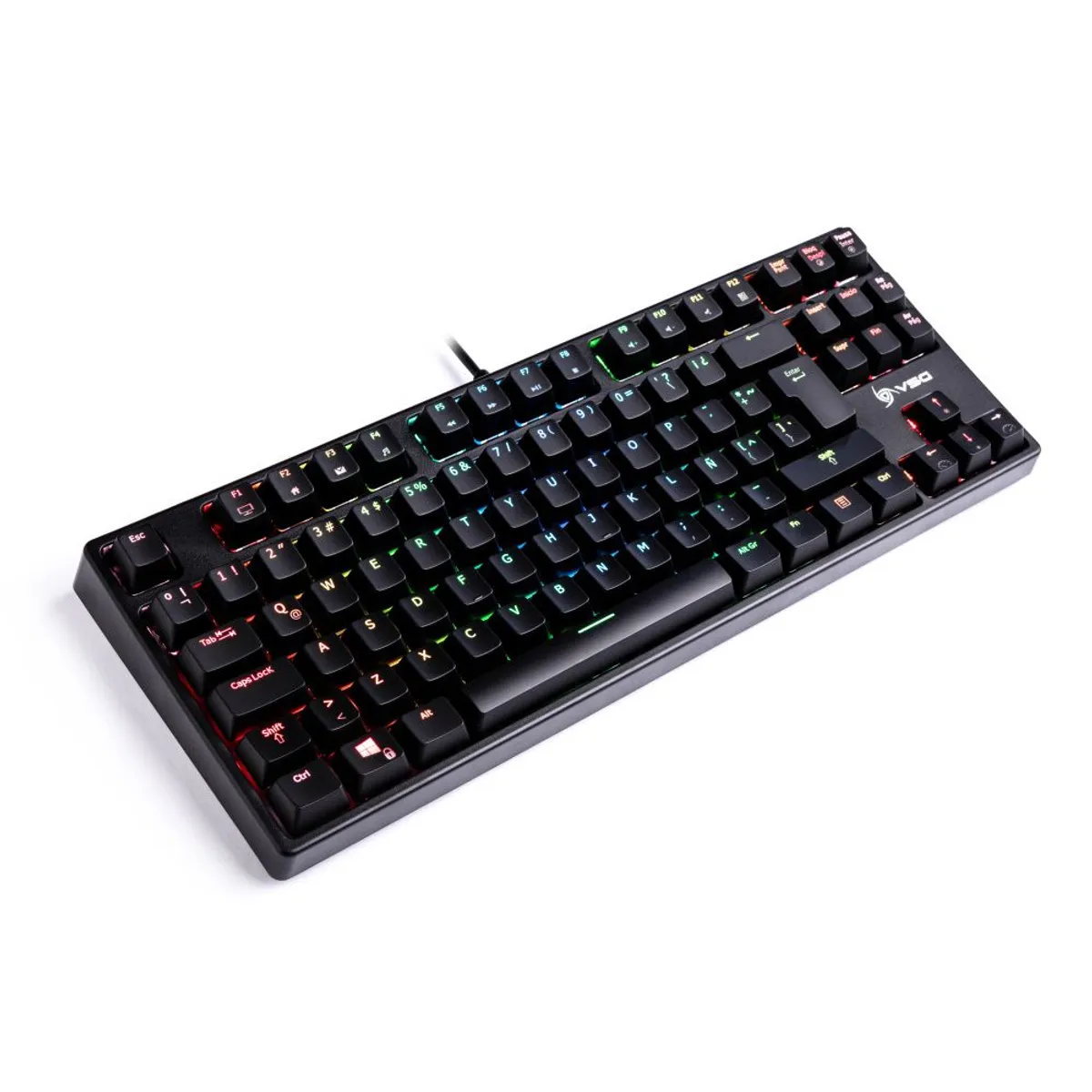 VSG - Teclado Gamer Vsg Alnitak TKL Negro Switch Kailh Azul Rgb Español