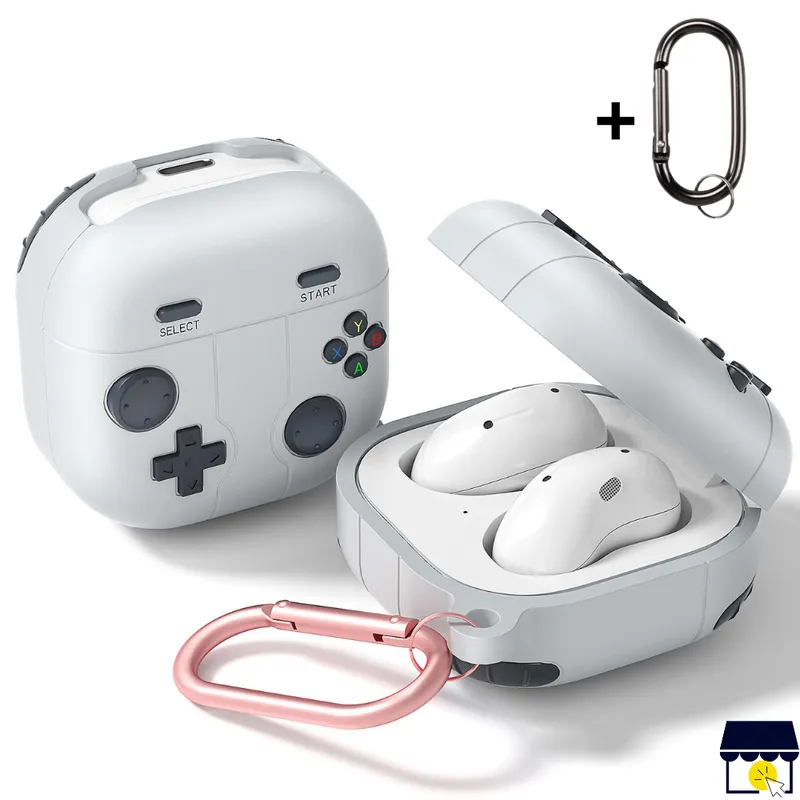 GENERICO - Case funda para Galaxy Buds 2 / Pro / 2 Pro / Live / FE - Gris
