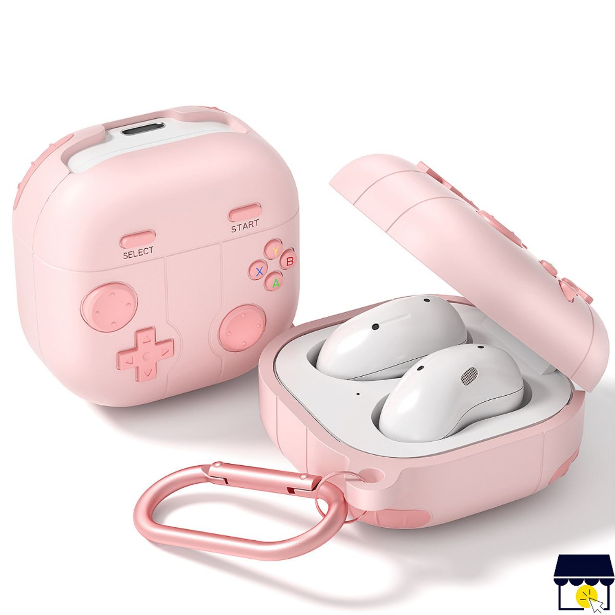 GENERICO - Case funda para Galaxy Buds 2 / FE / 2 Pro / Live / Core - Rosa