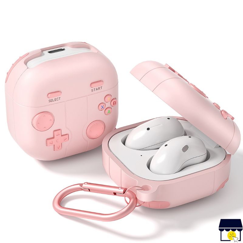 GENERICO - Case funda para Galaxy Buds 2 / FE / 2 Pro / Live / Core - Rosa