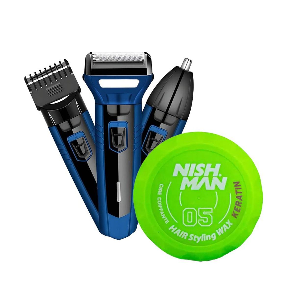 SONAR - Afeitadora Sonar 3 en 1 y Cera Fijadora Nish-man 05 Keratina