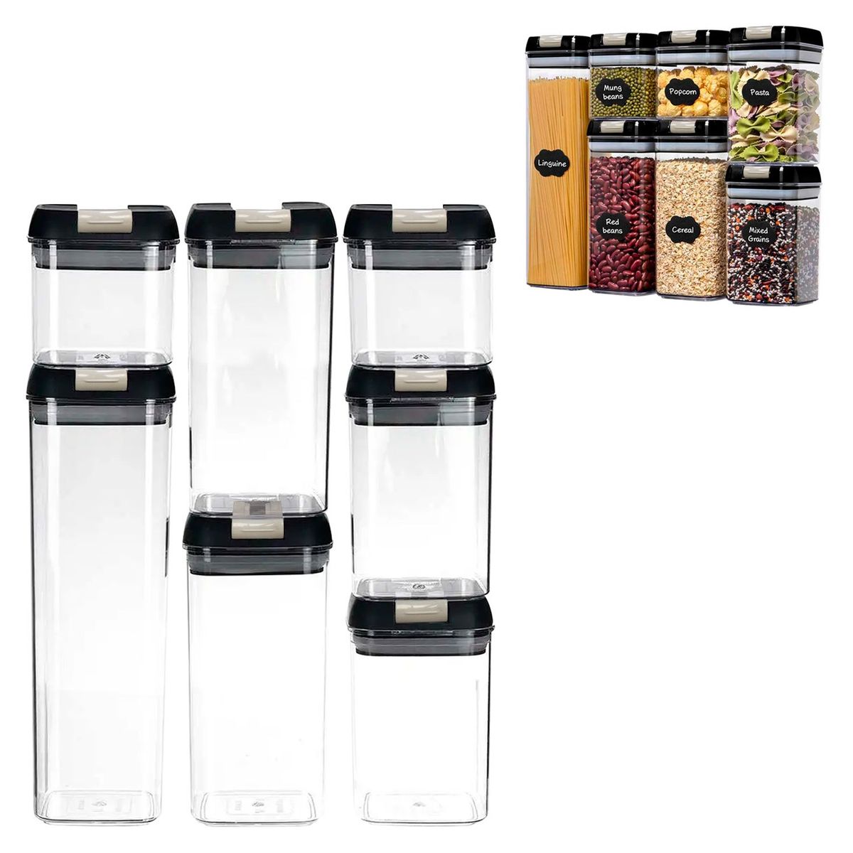 BUYPAL - Pack 7 Contenedores de Alimentos