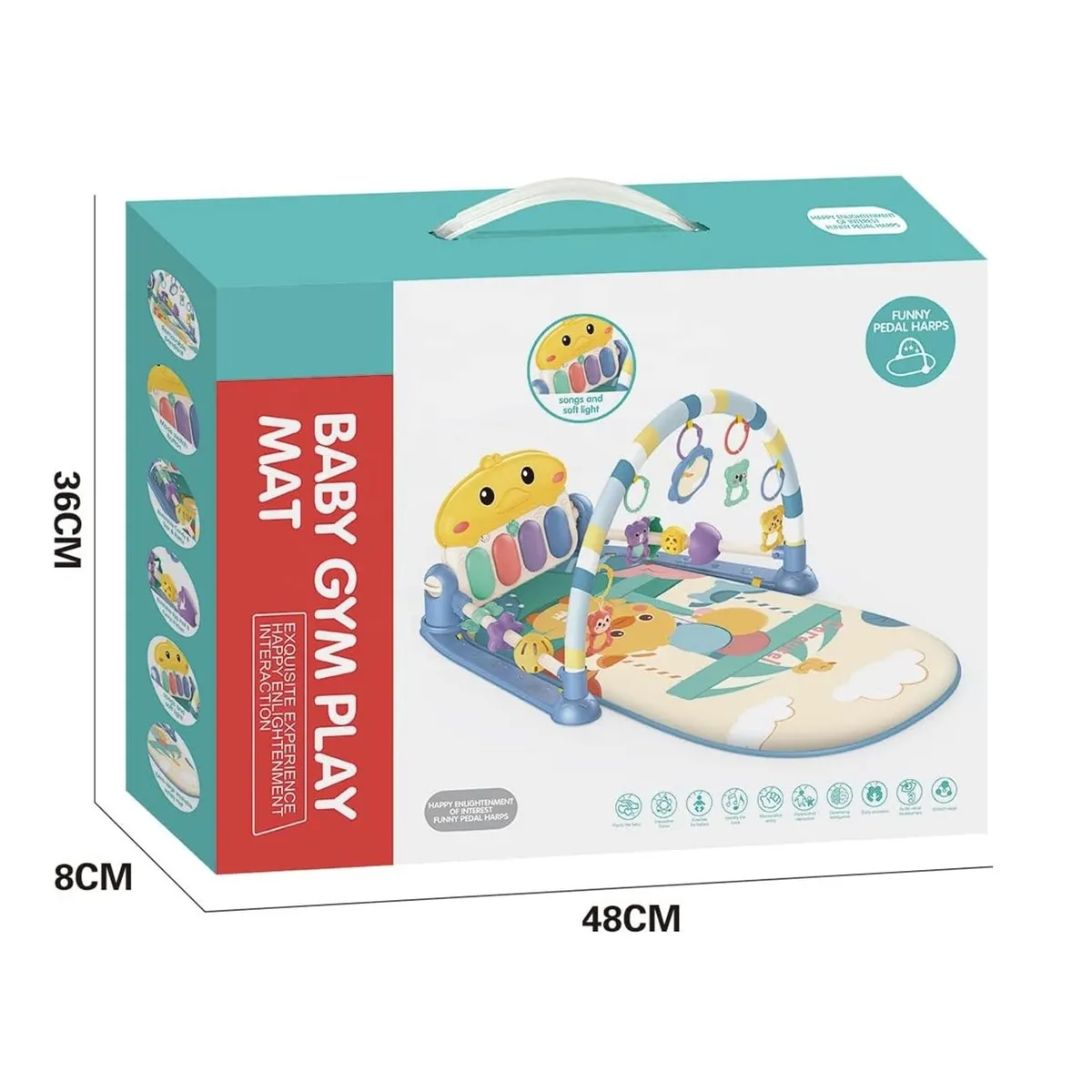 GENERICO - GIMNASIO MULTIFUNCIONAL-DIDACTICO MUSICAL PARA BEBE 3 EN 1