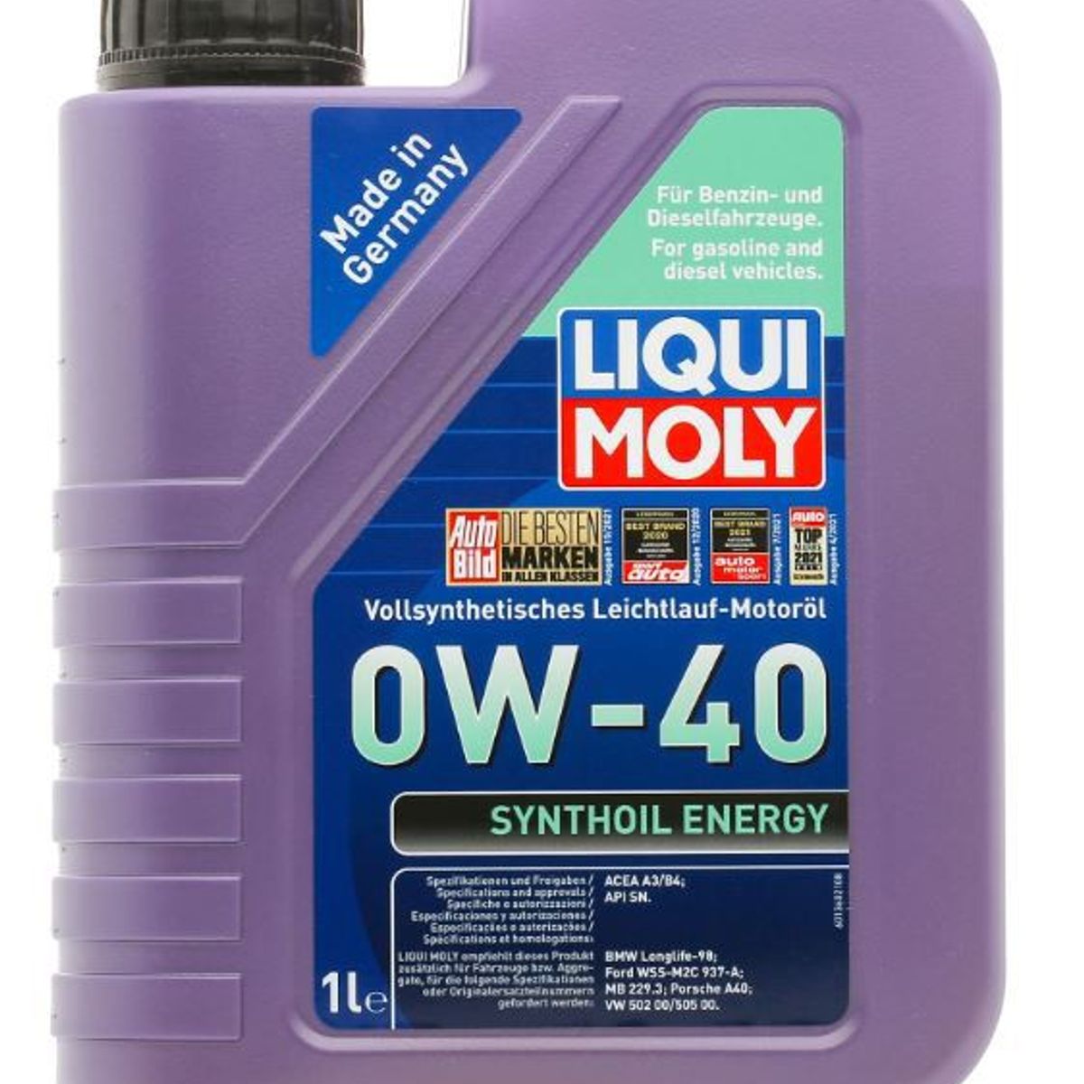 LIQUI MOLY - LIQUI MOLY SYNTHOIL ENERGY 0W-40 1L