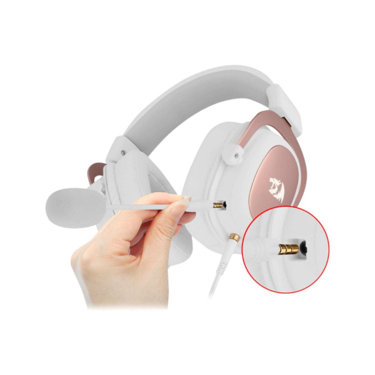 REDRAGON - Audifonos Gamer Redragon Zeus X Rgb H510W-Rgb White