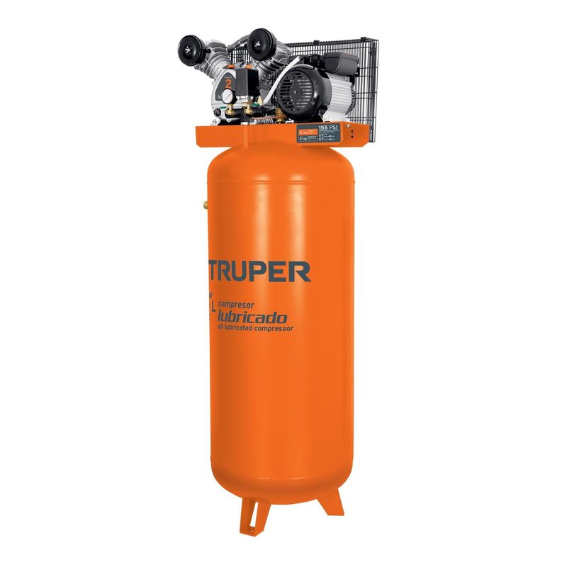 TRUPER - Compresora lubricada vertical 240 litros truper
