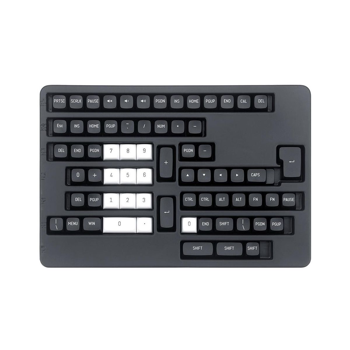 REDRAGON - Keycaps Redragon Csa Pbt Double Shot 150 Units Multi Layout White