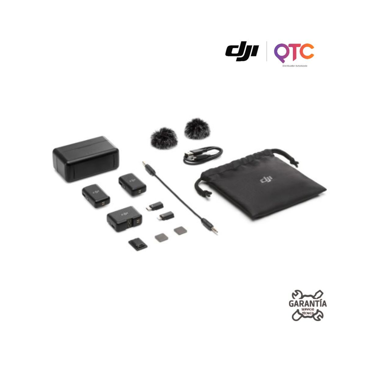 DJI - DJI Mic 2 Micrófono Inalámbrico Grabación Reproducción Profesional FCC