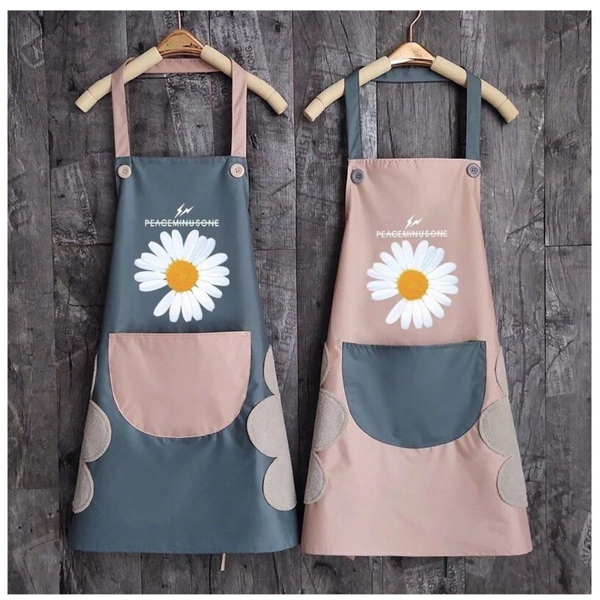 OEM - Mandil Delantal de Cocina Impermeable con Secador Aleatorio color