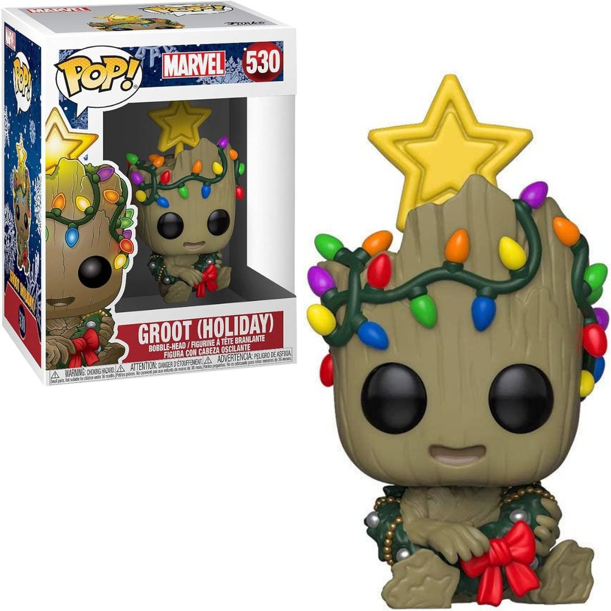 FUNKO - Funko Pop Groot Holiday - Guardianes de la Galaxia - Navidad