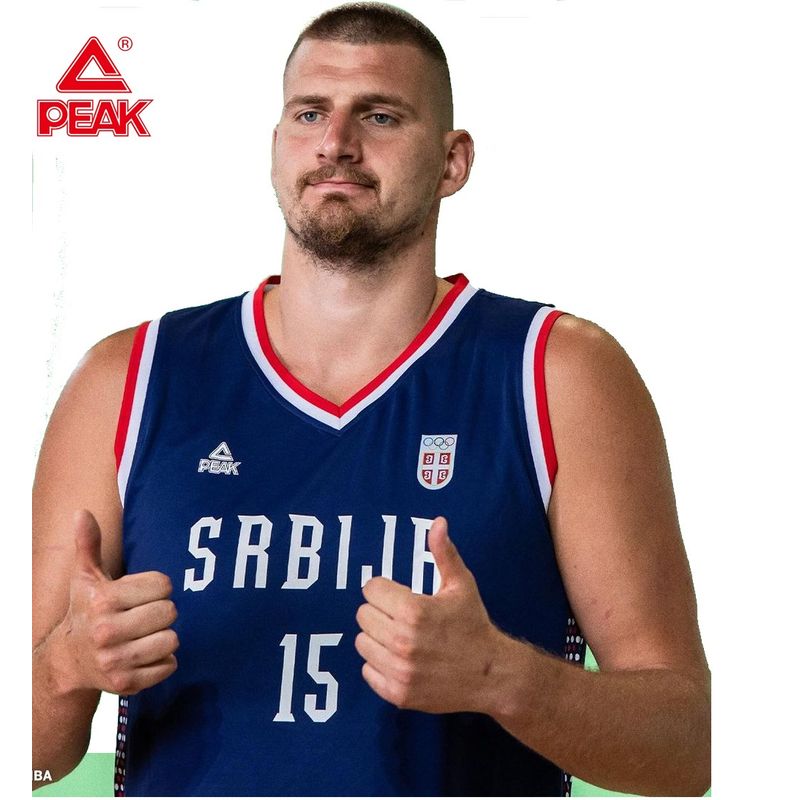 PEAK - Camiseta de SERBIA 2024 FIBA JERSEY