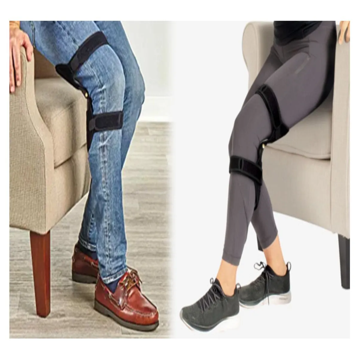 GENERICO - Rodillera con Resorte de Rebote Reduce Tensión en la Rodilla