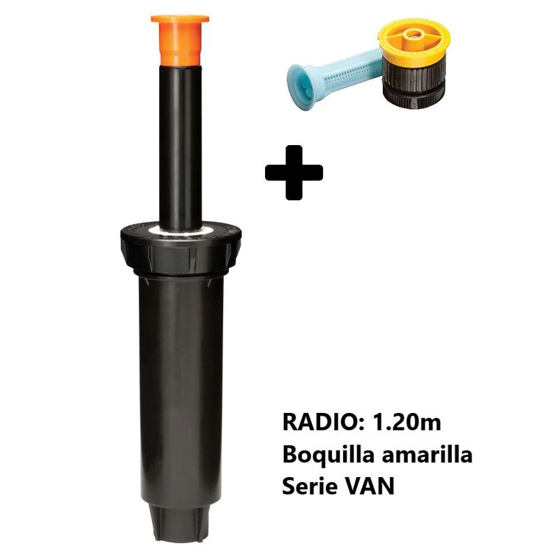 RAINBIRD - ASPERSOR - ROCIADOR EMERGENTE SERIE 1804 DE 1-2, R=1.20m