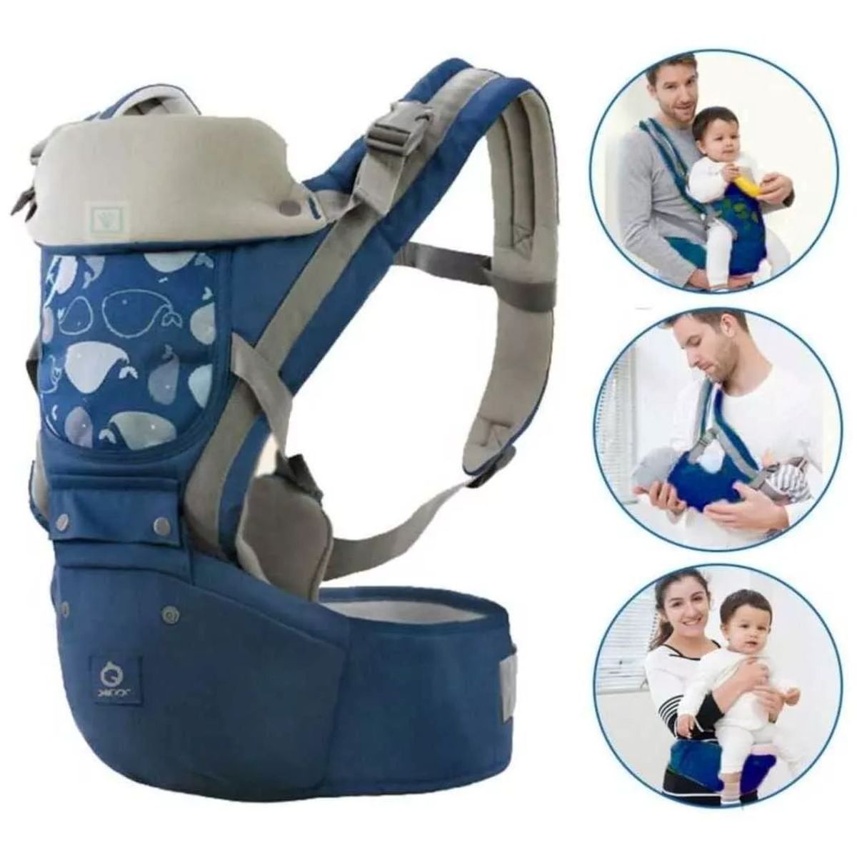 GENERICO - Canguro Para Bebé Ergonómico Ballena 3 en 1