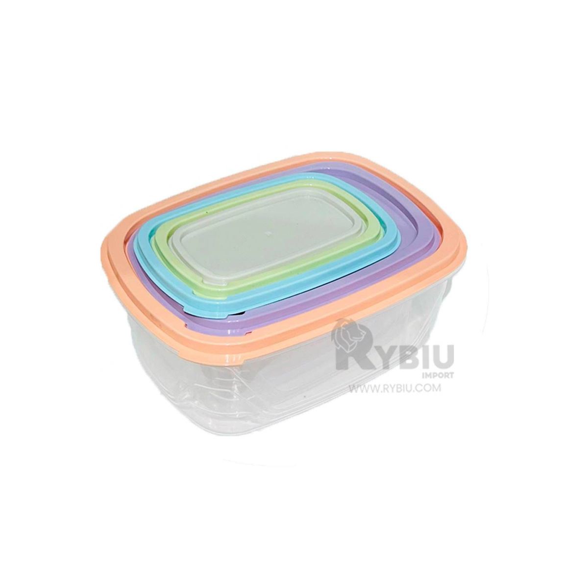 GENERICO - Transparente Juego de Taper para Uso de Alimentos