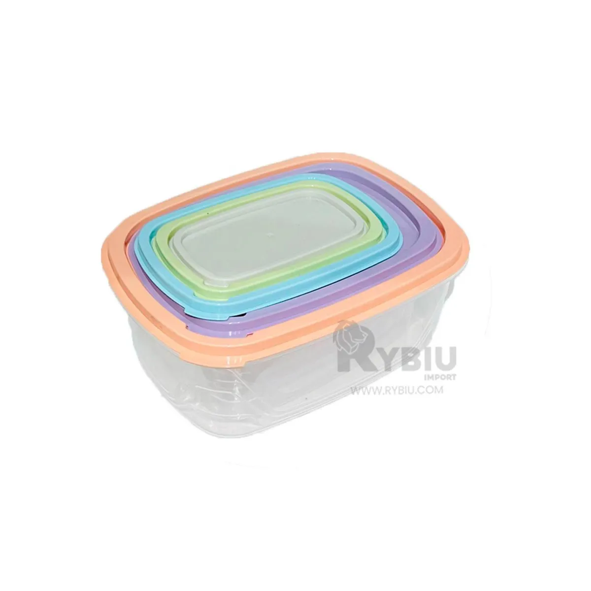 GENERICO - Transparente Juego de Taper para Uso de Alimentos