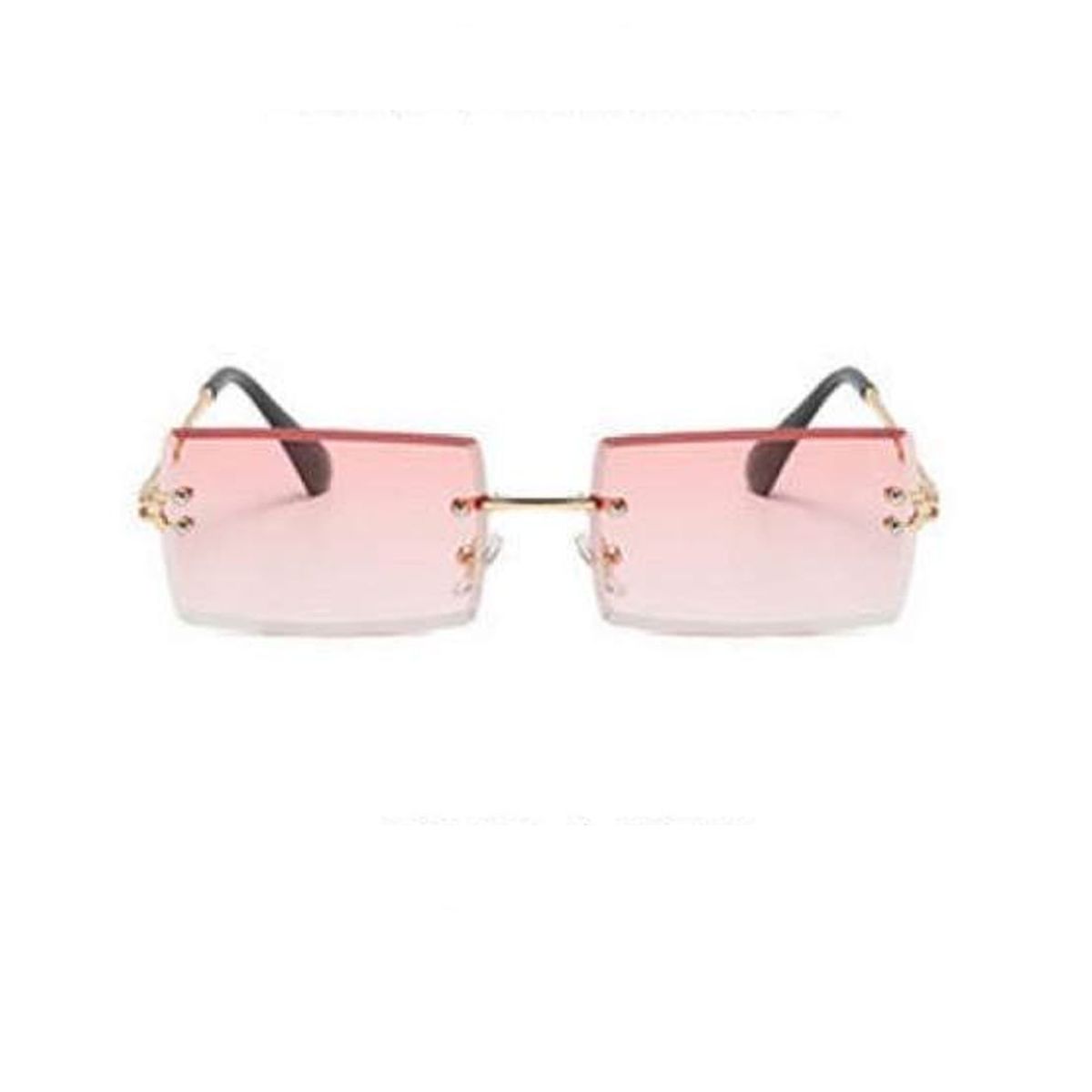 GENERICO - Lentes Mujer Retro Vintage Protección UV 400 Rosado blanco