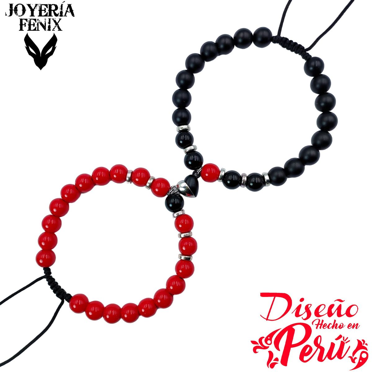 JOYERIA FENIX - Dúo Pulsera Corazón Imantado - Joyería Fenix